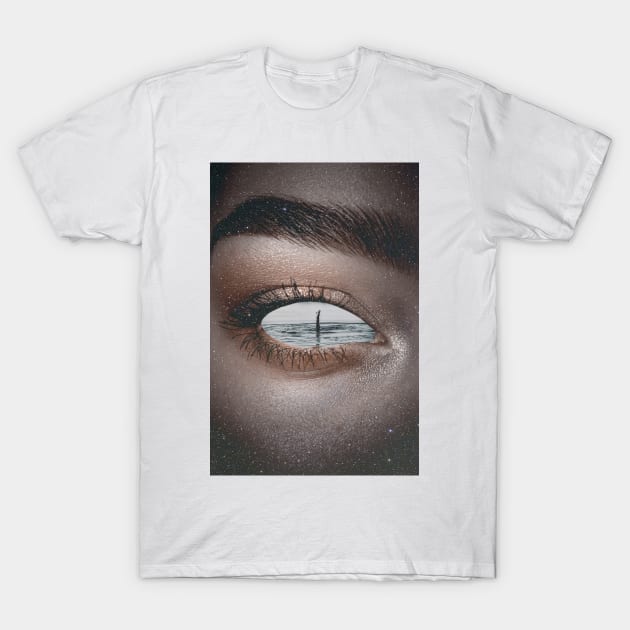 Drown In Your Eyes T-Shirt by DreamCollage